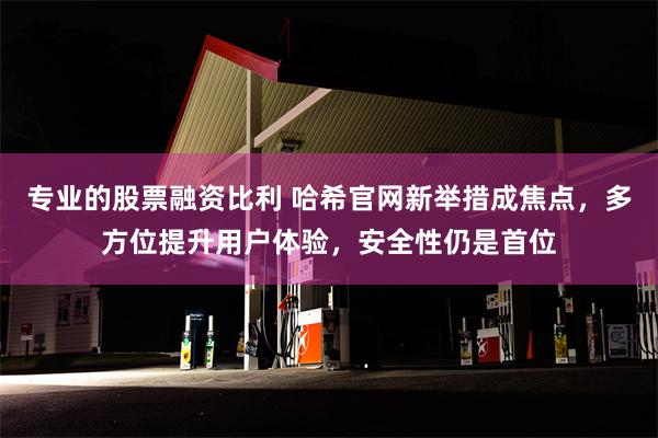 专业的股票融资比利 哈希官网新举措成焦点，多方位提升用户体验，安全性仍是首位